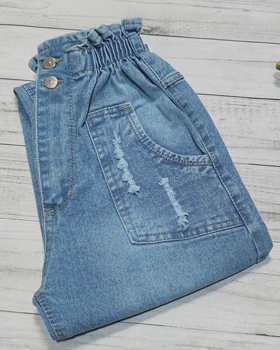 شلوار جین مدل مام فیت کد 10143