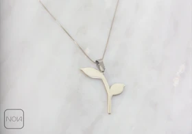 گردنبند نقره جوانه