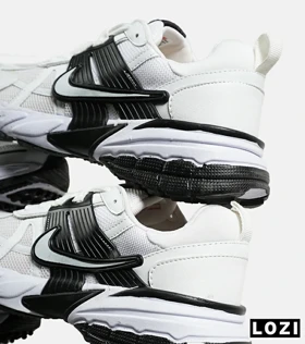 کفش کتانی مردانه و زنانه سفید مشکی Nike cushlon مدل 7164