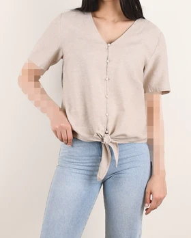 شومیز جلو گره