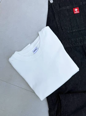 تیشرت اسلیم سفید BERSHKA🍼