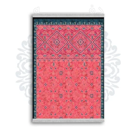*جدید* فرشینه از جنس پارچه شانل مخمل ترک طرح فانتزی برند دفه کد 1653