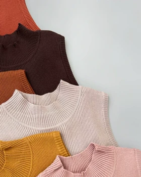 تاپ بافت گپ کبریتی یقه ایستاده کد 4092