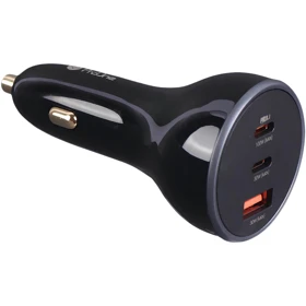 شارژر فندکی فست شارژ ماشین تایپ سی و یو اس بی 160 وات پرووان PCG29