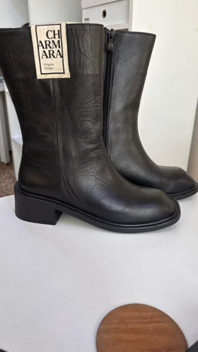 نیم بوت زنانه مشکی مدل Emma -- gb