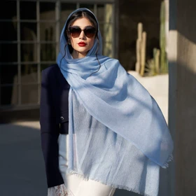 شال حریر پلیسه شاین 20578
