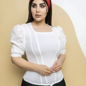 کراپ آستین خامه دوزی مجلسی
