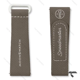 بند رابر امگا سواچ ماموریت به زمین Desert خاکی Swatch-Strap-10732-U