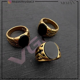 انگشتر استیل رنگ ثابت مردانه کد on1015