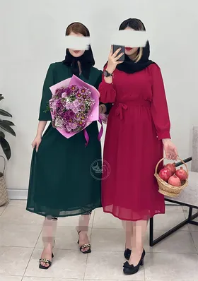 پیراهن حریر سلنا