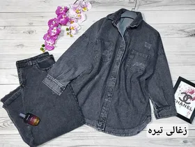 شومیز مانتویی جین