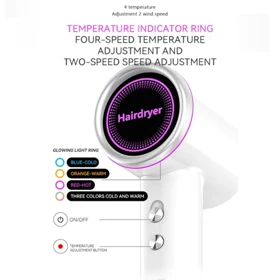 سشوار حرفه‌ای 1600 وات با فناوری یون کیمی مدل KM‑6879