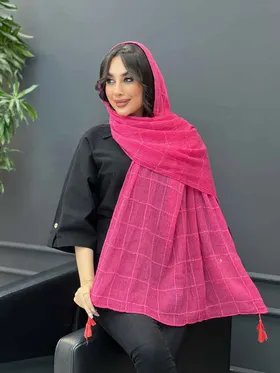 شال پلیسه خارجی لمه دار 3217