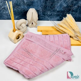 حوله دستی طرح کارمن رنگ کالباسی
