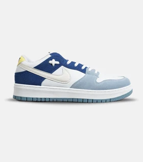 کفش کتانی بزرگ پا آبی سفید نایک NIKE SB