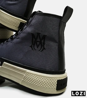 کفش اسنیکرزساق‌دار آبی نفتی Amiri Simple مدل 4810