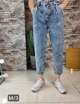 شلوار جین مام استایل کد 10123