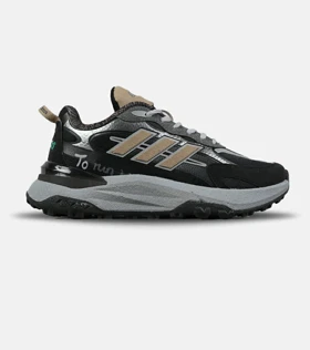 کفش کتانی مردانه و زنانه مشکی طوسی Adidas More Than Speed مدل 7554
