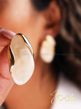 گوشواره زنانه مینا کاری مدل مهتاب کد E1178