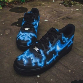 کفش اسپرت نایک ایرفورس مدل air force طرح Blue Lightning nike