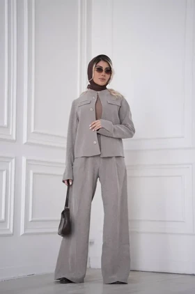 کت شلوار کرپ هوریه