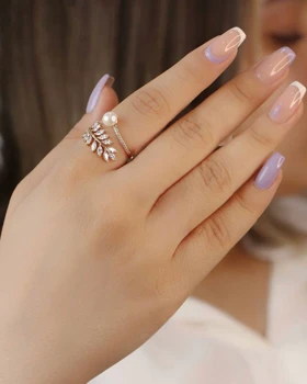 انگشتر گندمی مرواریدی ژوپینگ