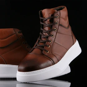 نیم بوت مردانه چرم یلسان مدل بایا کد 509-GN