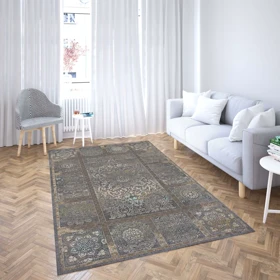 روفرشی کشدار پارچه هازان مخمل ترک طرح سنتی و مدرن برند دفه کد ULNGM 1316