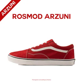کتانی ساق کوتاه ونس قرمز Vans Low Red