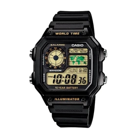 ساعت مچی مردانه کاسیو مدل CASIO-AE-1200WH-1B