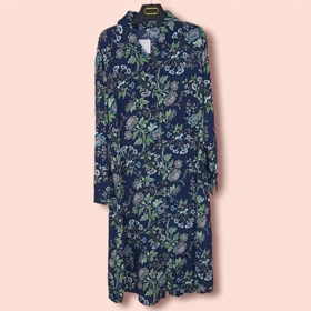 مانتو زنانه نخی گل‌دار وارداتی