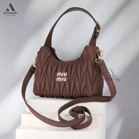 کیف چرم میو میو Miu Miu HandBag A04 (قهوه‌ای)