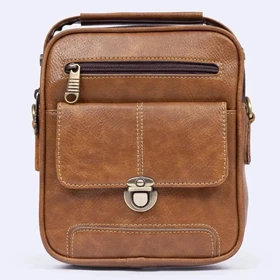 کیف رودوشی مدل MISCELLANEOUS - MSN638 LEATHER BAG (عسلی)
