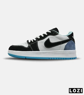 کفش کتانی مردانه و زنانه سفید مشکی آبی NIKE travis scott مدل 8316