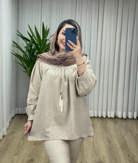 شومیز مانتویی عروسکی کد 2081