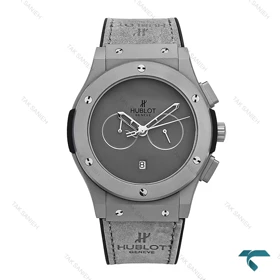 ساعت هابلوت مردانه سه موتوره طوسی صفحه مهندسی Hublot-6787-G