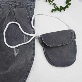 بیلر دخترانه کیفدار زغالی