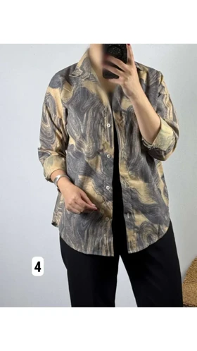 شومیز ابروبادی پاییزی زنانه 43768