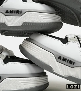 کفش کتانی سفید مشکی AMIRI MA2 Leather