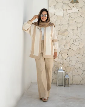 مانتو شلوار لینن ترکیبی کنف
