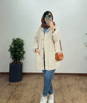 کت جین بلند رنگی کیمیا