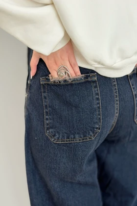 جین بالنی سرمه ای 21097