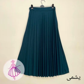 دامن پلیسه کرپ جودون بلند (یشمی)