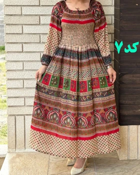 پیراهن بلند کریشه هندی 6121