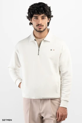 دورس مردانه نیم زیپ یقه ایستاده