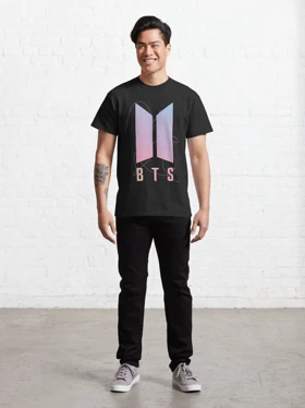تیشرت گروه موسیقی BTS تیشرت بی تی اس طرح BTS Logo