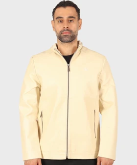 کت چرم ساده و یقه سه سانت 6317