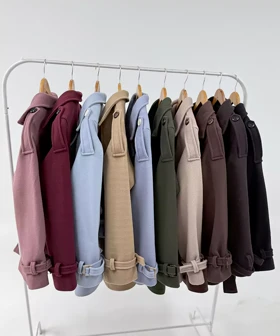 ترنچ کت چهاردکمه کد pm002 برند ردا