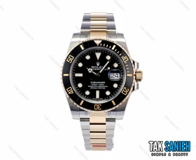 ساعت رولکس مردانه سابمارینر دورنگ طلایی مشکی کوارتز Rolex-2533-G