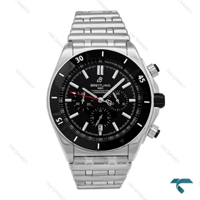 ساعت مردانه برایتلینگ Chronomat سیلور صفحه مشکی Breitling-6697-G